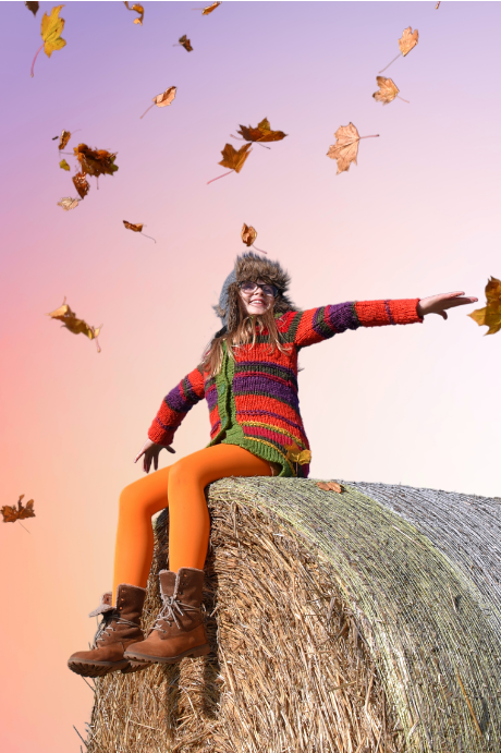 Person joyfully celebrating outdoors