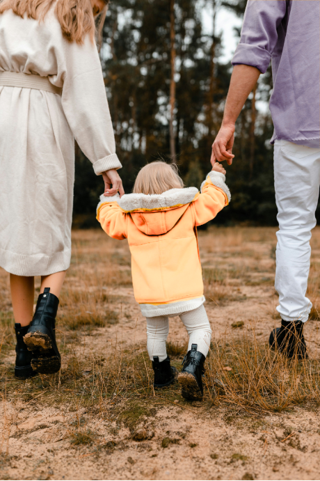 Family walking together